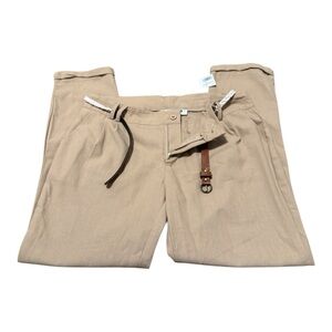Tan Relaxed Fit Chinos with Drawstring Waist Women’s M Medium Love83